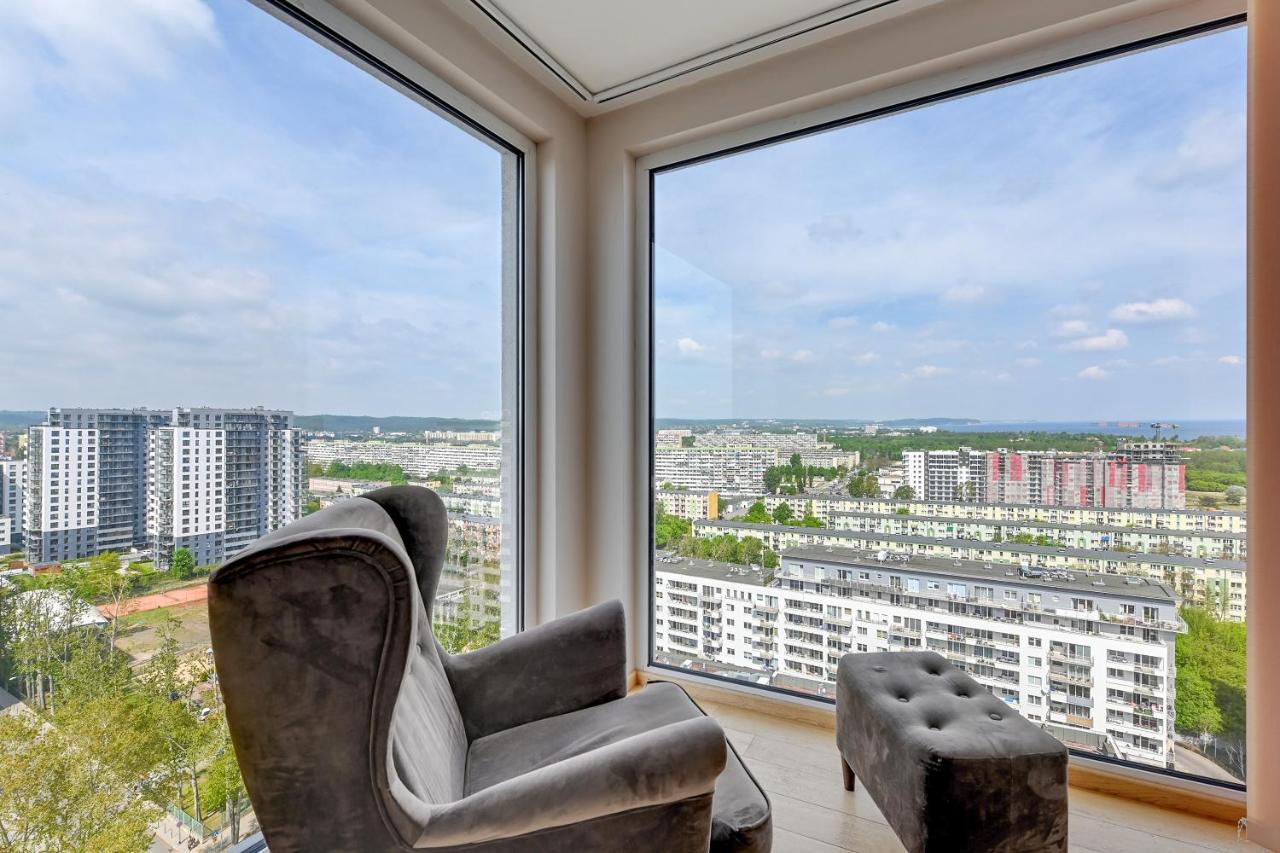 Top Floor Z Widokiem Na Morze By Downtown Apartments Danzig Exterior foto